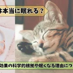 睡眠は本当に眠れる?睡眠効果の科学的根拠や眠くなる理由を解説!